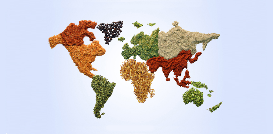 tendências globais de comidas e bebidas